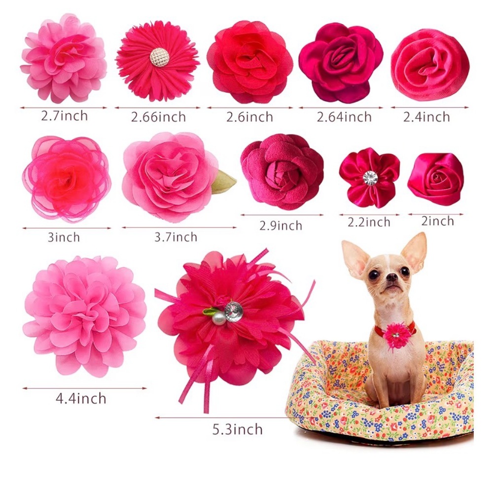Flower Dog Collar Charms - Picture 2 of 8